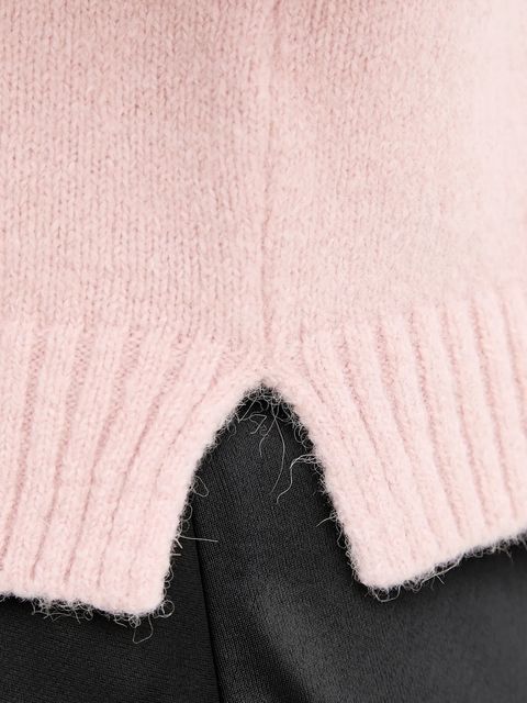 BOSS sweter z domieszką wełny damski kolor różowy 50478315