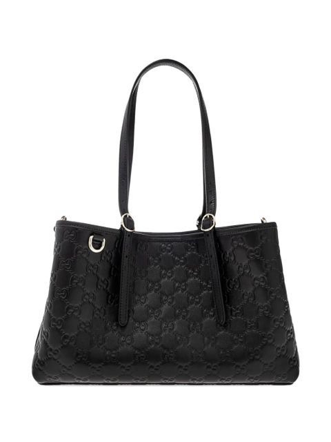 Gucci medium GG leather shoulder bag - Black - zdjęcie produktu nr 1