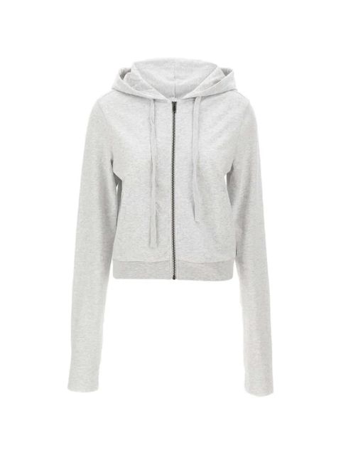 ENTIRE STUDIOS zip drawstring cropped hoodie - Grey - zdjęcie produktu nr 1