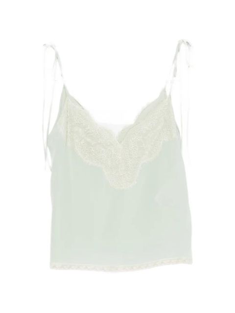 Valentino Garavani laced-trim blouse - Green - zdjęcie produktu nr 1