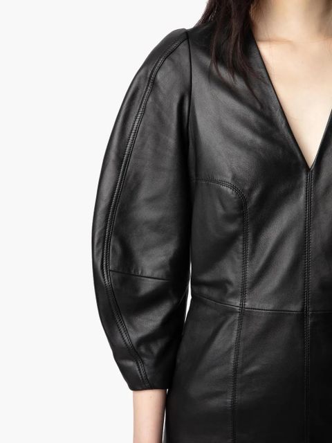 Zadig&Voltaire leather minidress - Black