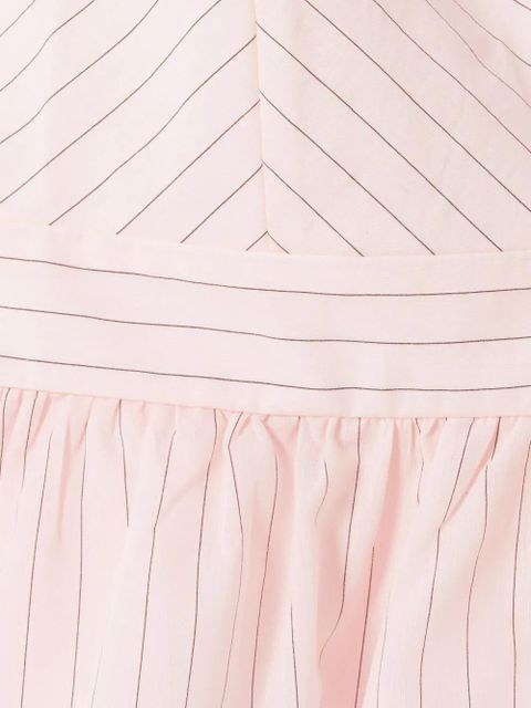 Claudie Pierlot striped V-neck top - Pink