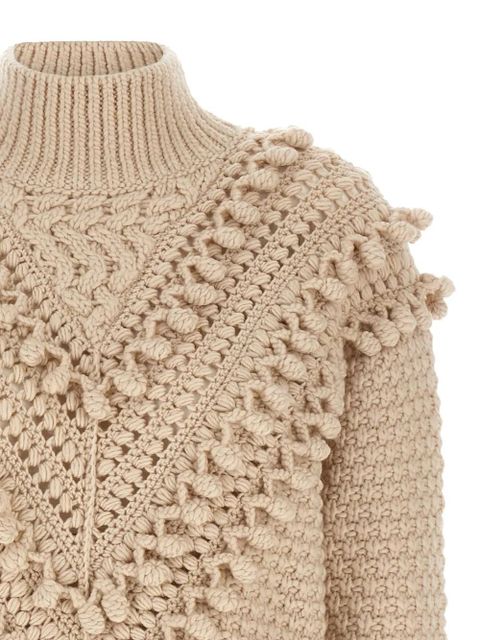 ZIMMERMANN Hypnotic Bauble pompom-detail sweater - Neutrals - zdjęcie produktu nr 2
