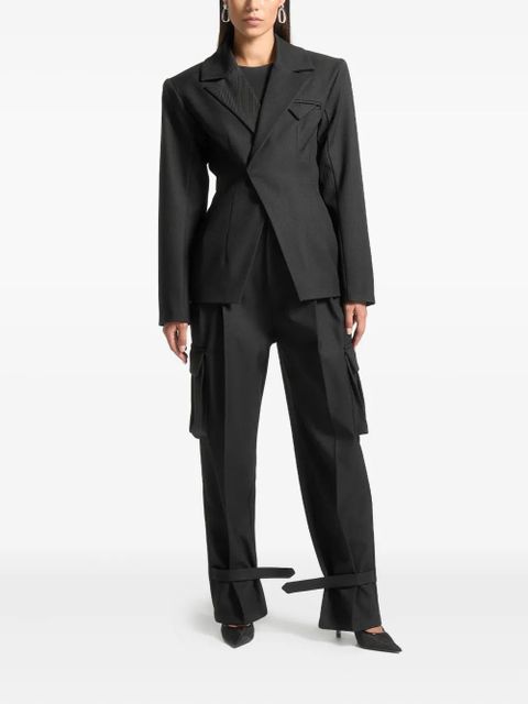 Manière De Voir Danielle pleated cargo trousers - Black - zdjęcie produktu nr 2