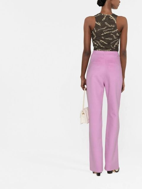 Nanushka high-waisted flared trousers - Pink