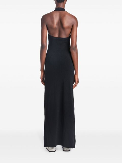Proenza Schouler ribbed-knit halterneck dress - Black