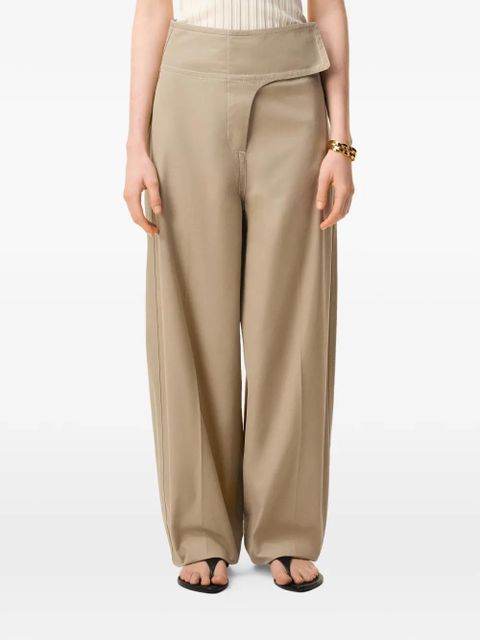 AMI Paris wrapped belted trousers - Neutrals