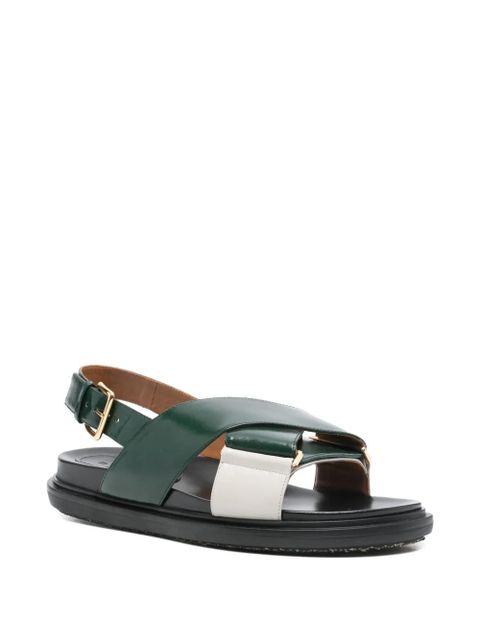 Marni criss-cross buckle sandals - Green - zdjęcie produktu nr 2