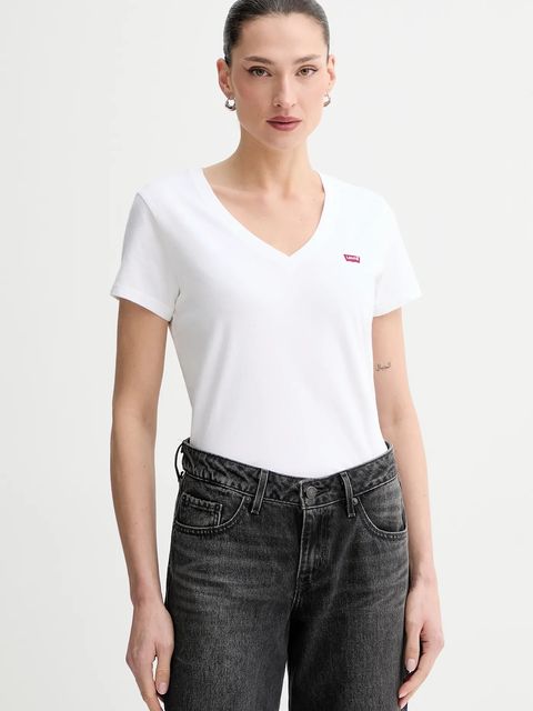 Levi's t-shirt bawełniany PERFECT VNECK 2-pack - zdjęcie produktu nr 2