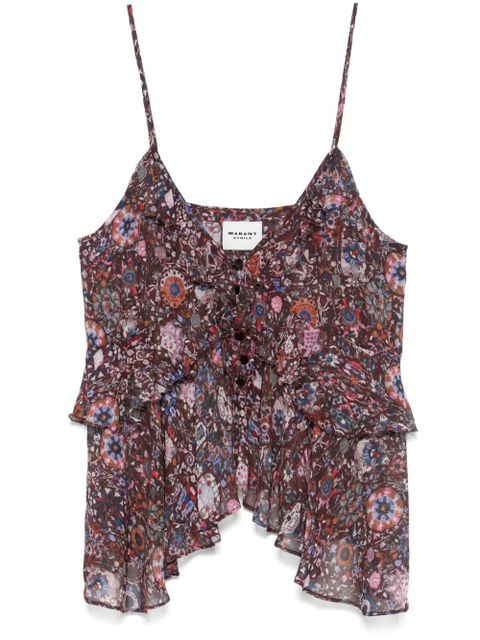 MARANT ÉTOILE Briara blouse - Red - zdjęcie produktu nr 1