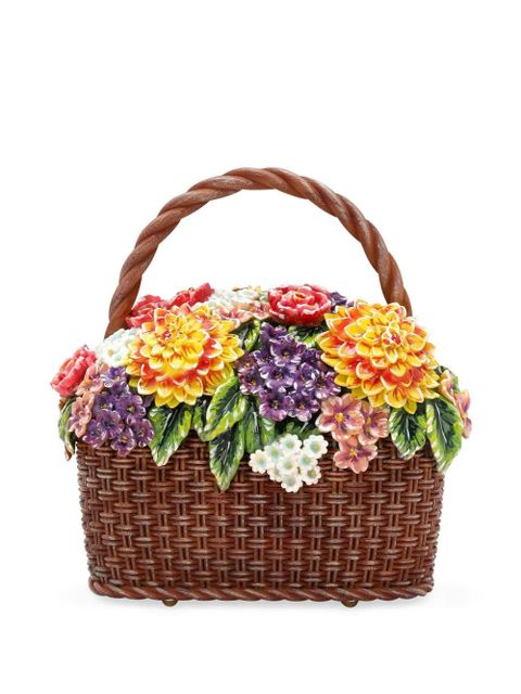 Dolce & Gabbana Dolce Box leather tote bag - Brown - zdjęcie produktu nr 2