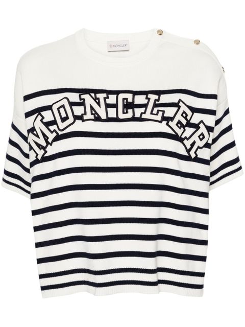 Moncler striped cotton cardigan - P07 - MULTICOLOURED - zdjęcie produktu nr 1