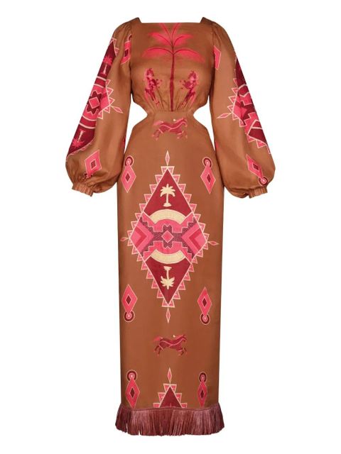 Johanna Ortiz Beautiful Horizon dress - Brown - zdjęcie produktu nr 1