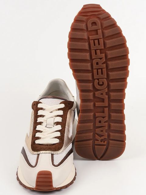 Karl Lagerfeld sneakersy KAIRO NFT damskie kolor beżowy KL61130N