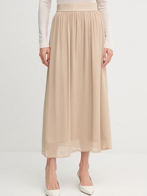 Joop! spódnica kolor beżowy maxi rozkloszowana 30047649 - zdjęcie produktu nr 1