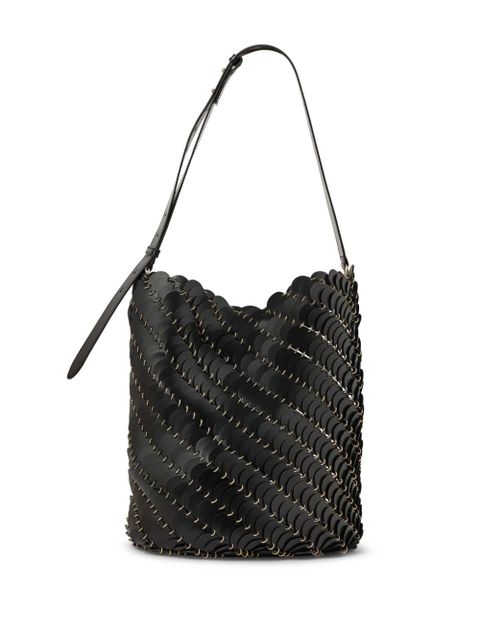Rabanne Pacoïo leather bucket bag - Black