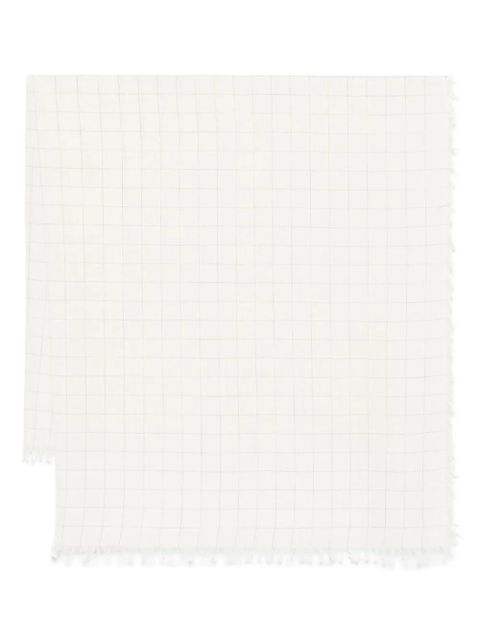 TOTEME checked scarf - White - zdjęcie produktu nr 1