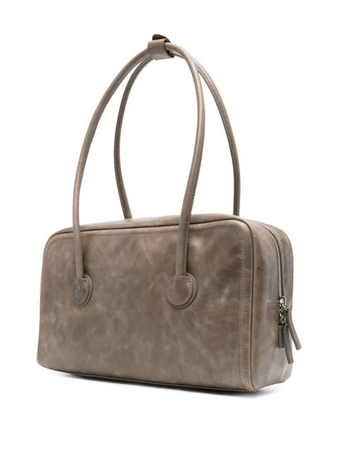 Marge Sherwood logo-embossed leather tote bag - Brown