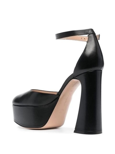 Gianvito Rossi Holly D'Orsay platform pumps - Black