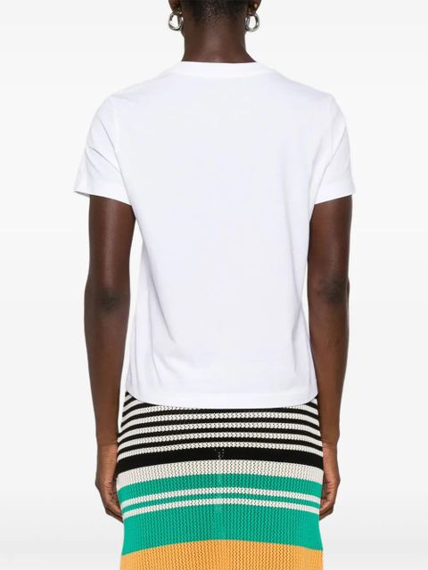 Casablanca floral-print cotton T-shirt - White