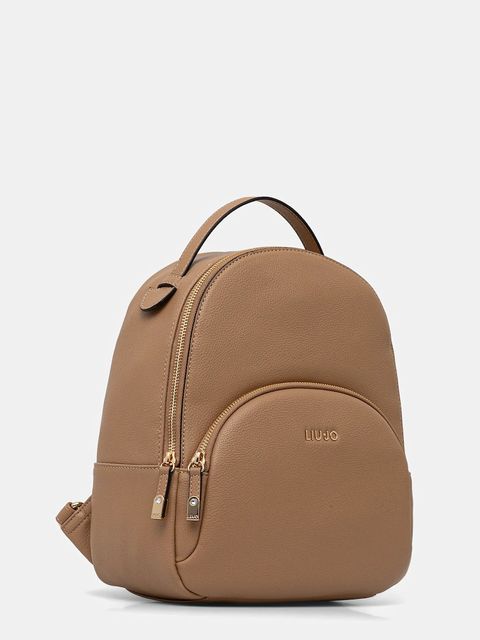 Liu Jo plecak damski kolor brązowy mały gładki AA6209 E1012