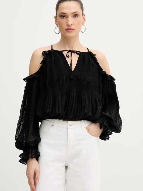 Guess bluzka z odkrytymi ramionami damska EMILIA - zdjęcie produktu nr 2