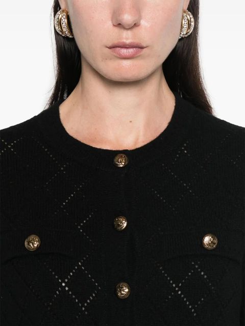 ZIMMERMANN Illustration Pointelle cardigan - Black