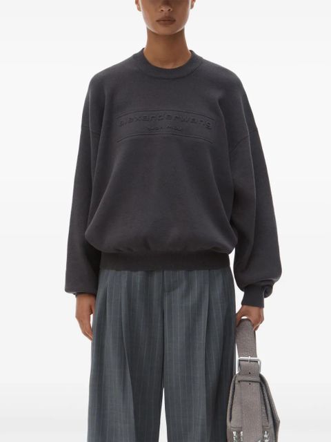 Alexander Wang logo-embossed sweater - Grey - zdjęcie produktu nr 2