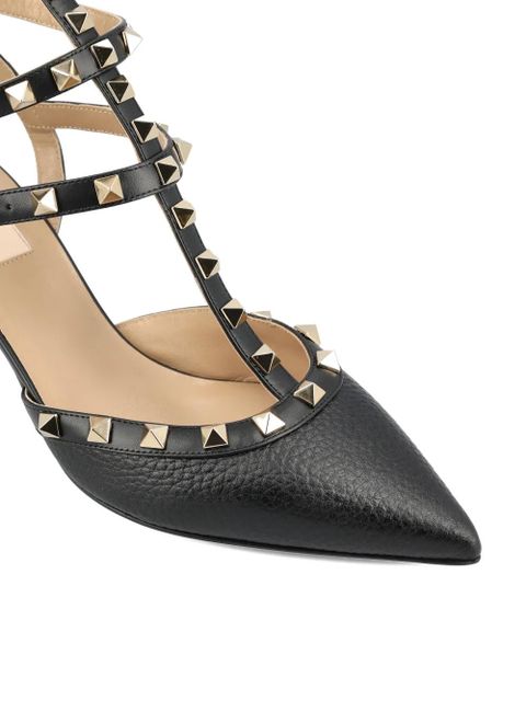 Valentino Garavani 65mm Rockstud caged heeled pumps - Black