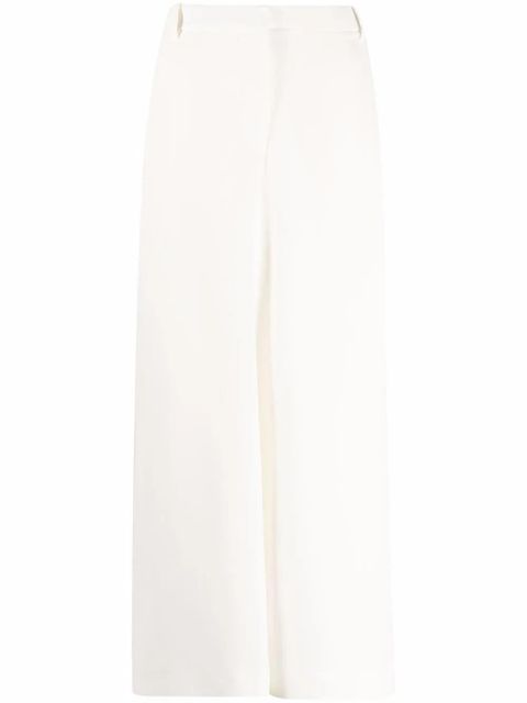 Valentino Garavani cropped wide-leg trousers - White - zdjęcie produktu nr 1