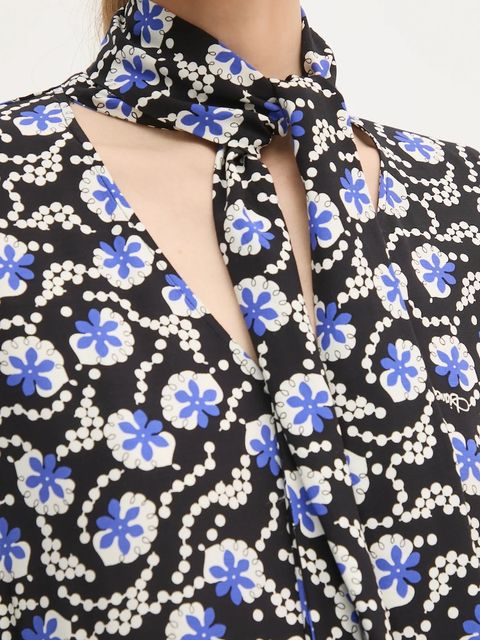 DIANE VON FURSTENBERG sukienka kolor czarny mini rozkloszowana DVFDL4S045