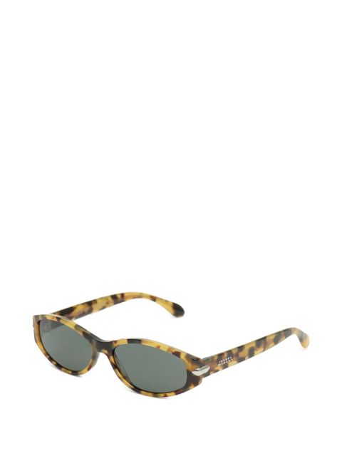 ISABEL MARANT Pixa-Gd oval-frame sunglasses - Brown - zdjęcie produktu nr 2