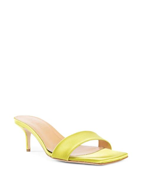 Aeyde Ilvy square-toe mules - Yellow - zdjęcie produktu nr 2