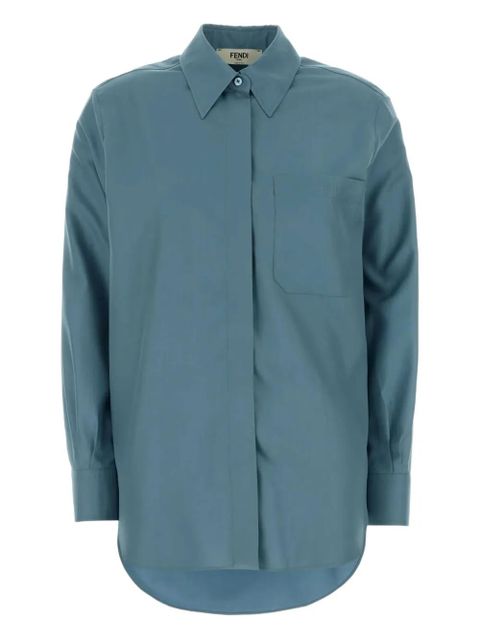 FENDI chest-pocket shirt - Blue - zdjęcie produktu nr 1