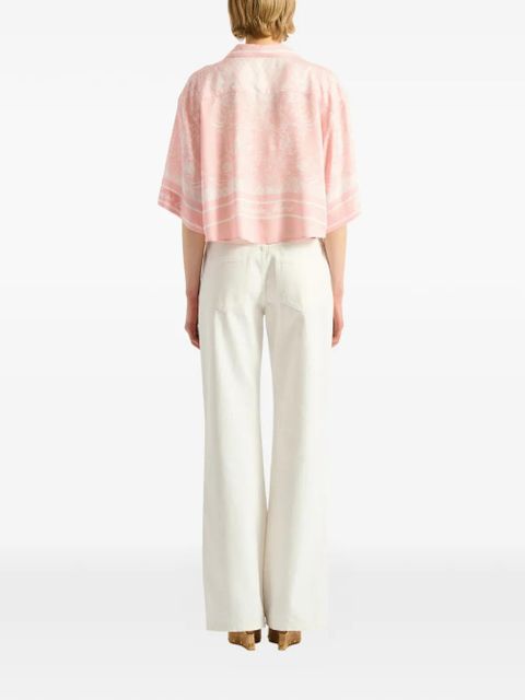 Balmain printed Foulard pyjama shirt - Pink