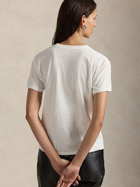 Polo Ralph Lauren t-shirt bawełniany damski kolor biały 211A87615 - zdjęcie produktu nr 2