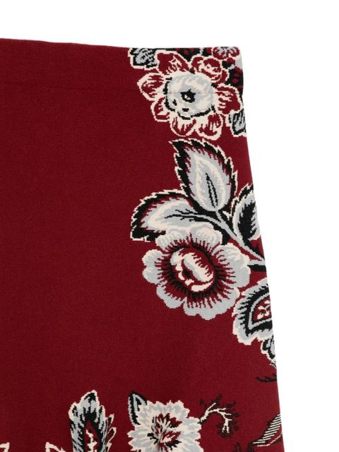 ETRO floral-pattern skirt - Red