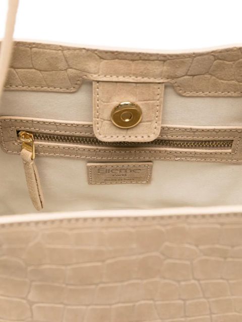 Elleme Dimple crocodile-effect tote bag - Neutrals