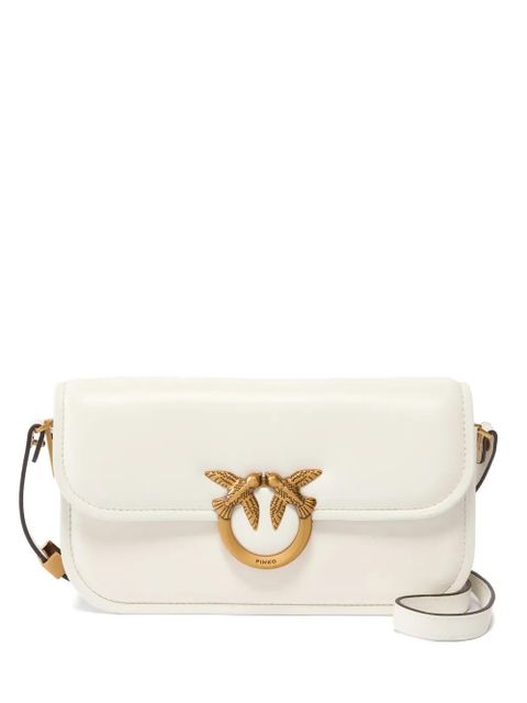 PINKO small Love bird-ring chain cross body bag - White - zdjęcie produktu nr 1
