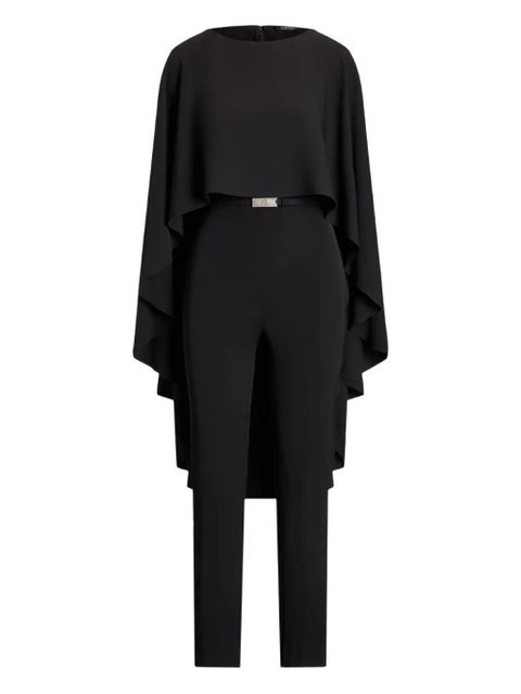 Lauren Ralph Lauren belted crew-neck jumpsuit - Black - zdjęcie produktu nr 1