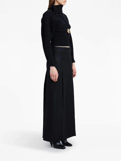 Proenza Schouler felted slit maxi skirt - Black