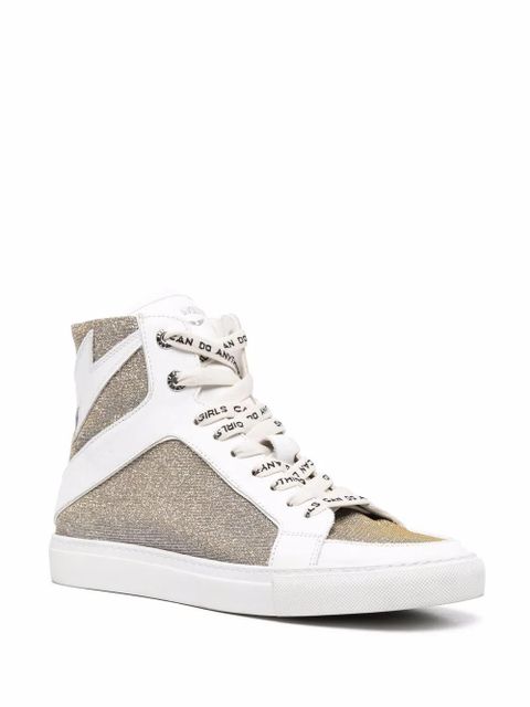 Zadig&Voltaire flash-detail glitter sneakers - White - zdjęcie produktu nr 2
