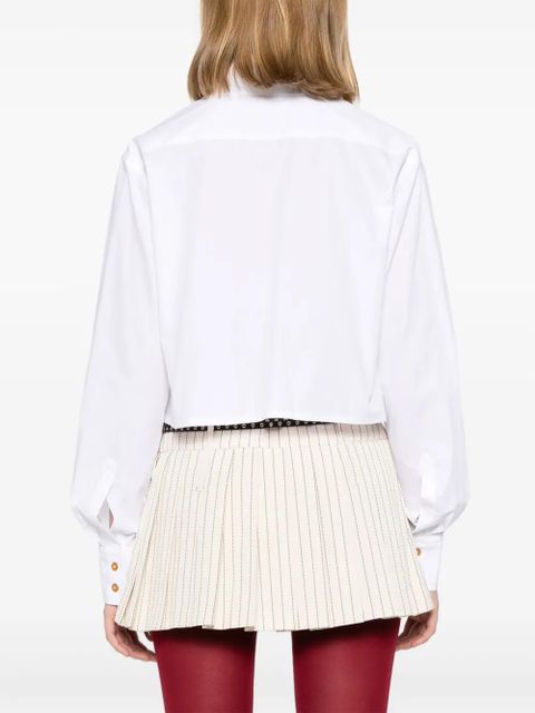 Vivienne Westwood Cut-off Heart cropped shirt - White