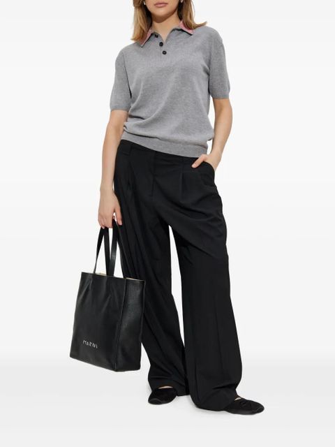 Marni jersey polo top - Grey - zdjęcie produktu nr 2