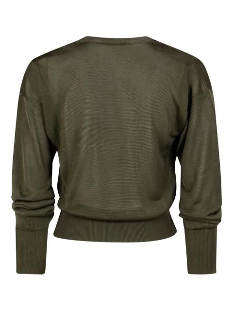 AMI Paris V-neck jumper - Green - zdjęcie produktu nr 2