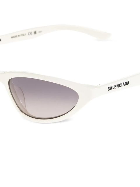 Balenciaga Eyewear Neo Oval 2.0 frame sunglasses - White