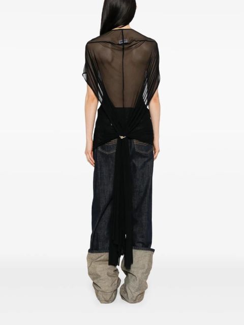 Jean Paul Gaultier short-sleeved top - Black