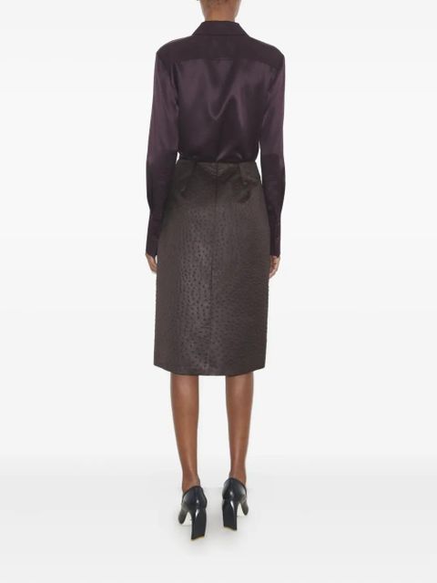 Tory Burch textured mini skirt - Purple