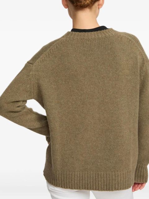 Yves Salomon cashmere crew-neck sweater - Green