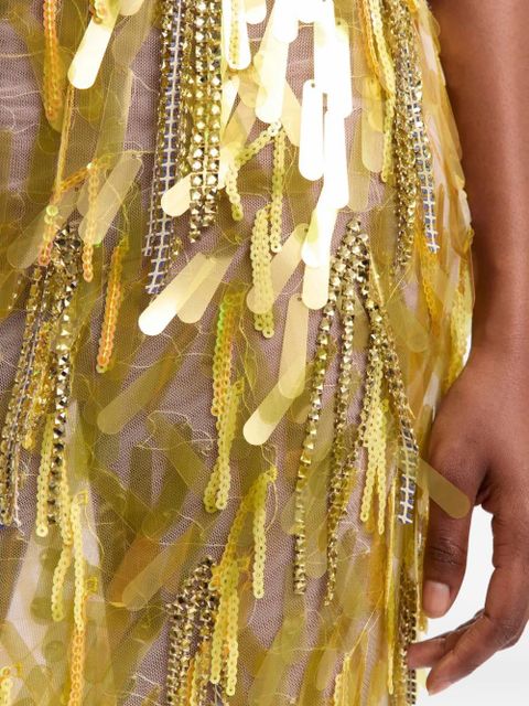 16Arlington Emilia midi skirt - Yellow